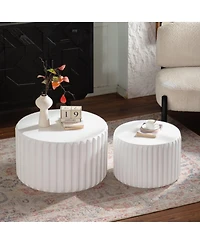 Streamdale Furniture Nesting Round Coffee Table Set