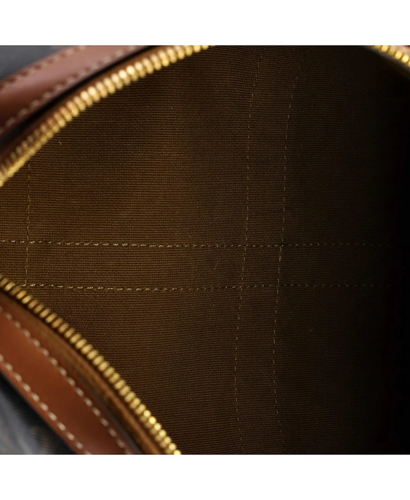 Pre-Owned Celine Medium Boston Bag Triomphe Coated Canvas