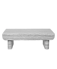 Streamdale Furniture Fluted Mid-Century Modern Coffee Table