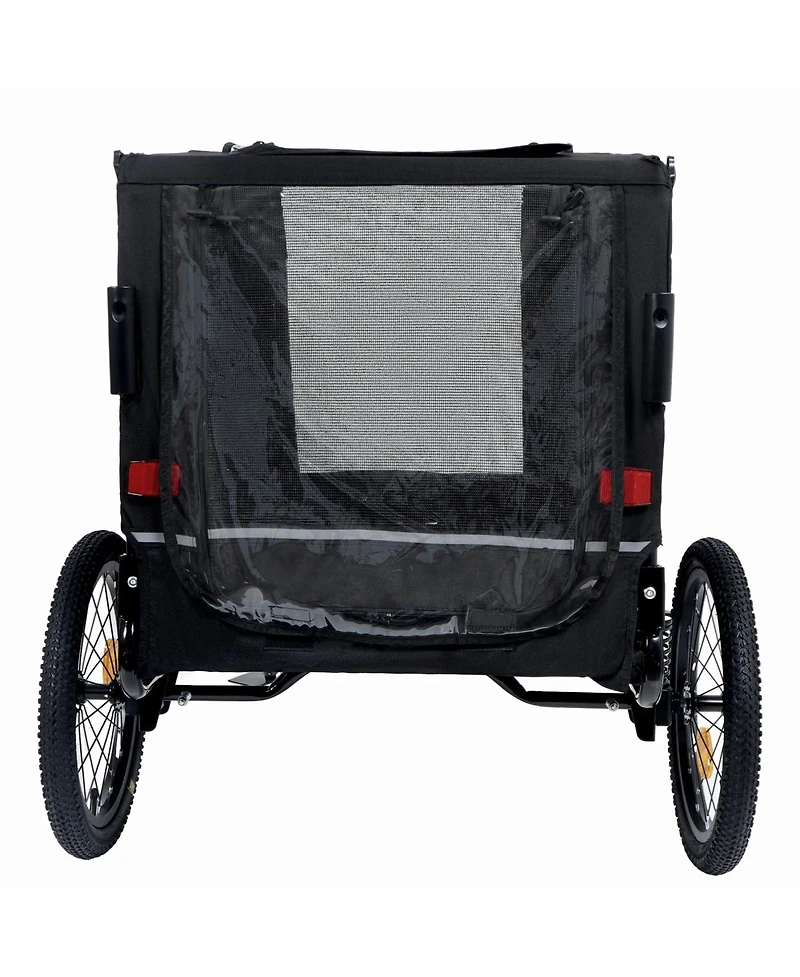 Streamdale Furniture Extra Large 2 in 1 Pet Bike Trailer and Stroller Holds Up to 88 lbs