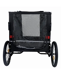 Streamdale Furniture Extra Large 2 in 1 Pet Bike Trailer and Stroller Holds Up to 88 lbs