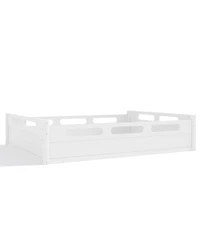 Streamdale Furniture Platform Bed with Guardrails, Low Profile, No Box Spring Needed