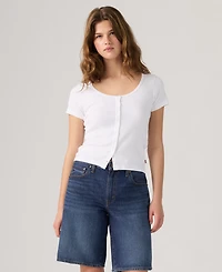 Levi's Women's Austen Button-Up Short-Sleeve Top