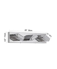 Busdays 3 Light Modern Dimmable Led Bathroom Vanity Light Over Mirror Bath Wall Lighting