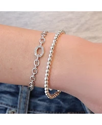 The Lovery Ball Bead Stretch Bracelet Sterling Silver