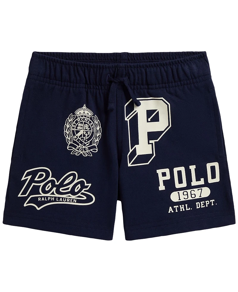 Polo Ralph Lauren Boys' 2T-7 Cotton Jersey Graphic Shorts