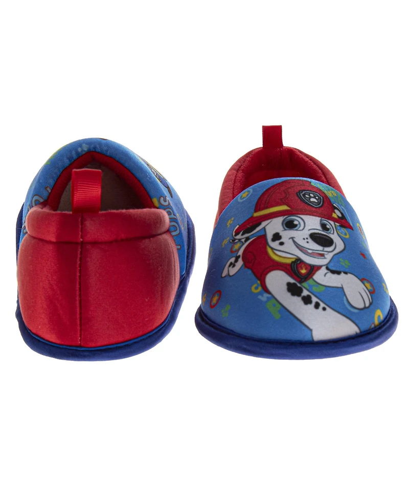 Nickelodeon Paw Patrol Marshall & Chase Plush Slippers Boys Cozy Warm Soft Padded Indoor Wear Slip On