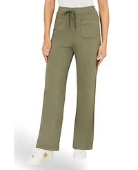 Yumi Women's Relaxed Stretch Wide Leg Trousers