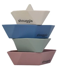 Shnuggle Baby Boys' and Baby Girls' Stacking Bath Boats, 4-Piece Set