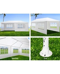 Streamdale Furniture Outdoor Garden Gazebo Wedding Party Tent Canopy 6 Removable Sidewalls