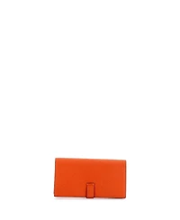 Pre-Owned HERMES Long Bearn Wallet Chevre Mysore
