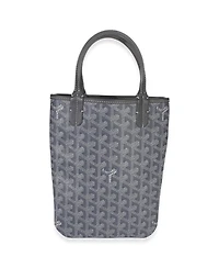 Pre-Owned Goyard Grey Goyardine Canvas Poitiers Mini Tote