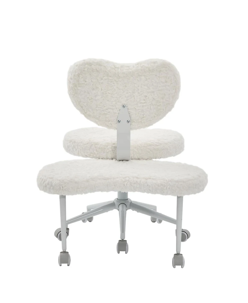 Streamdale Furniture rabbit hair Meditation Chair Plus, Cross Legged Chair with Wheels