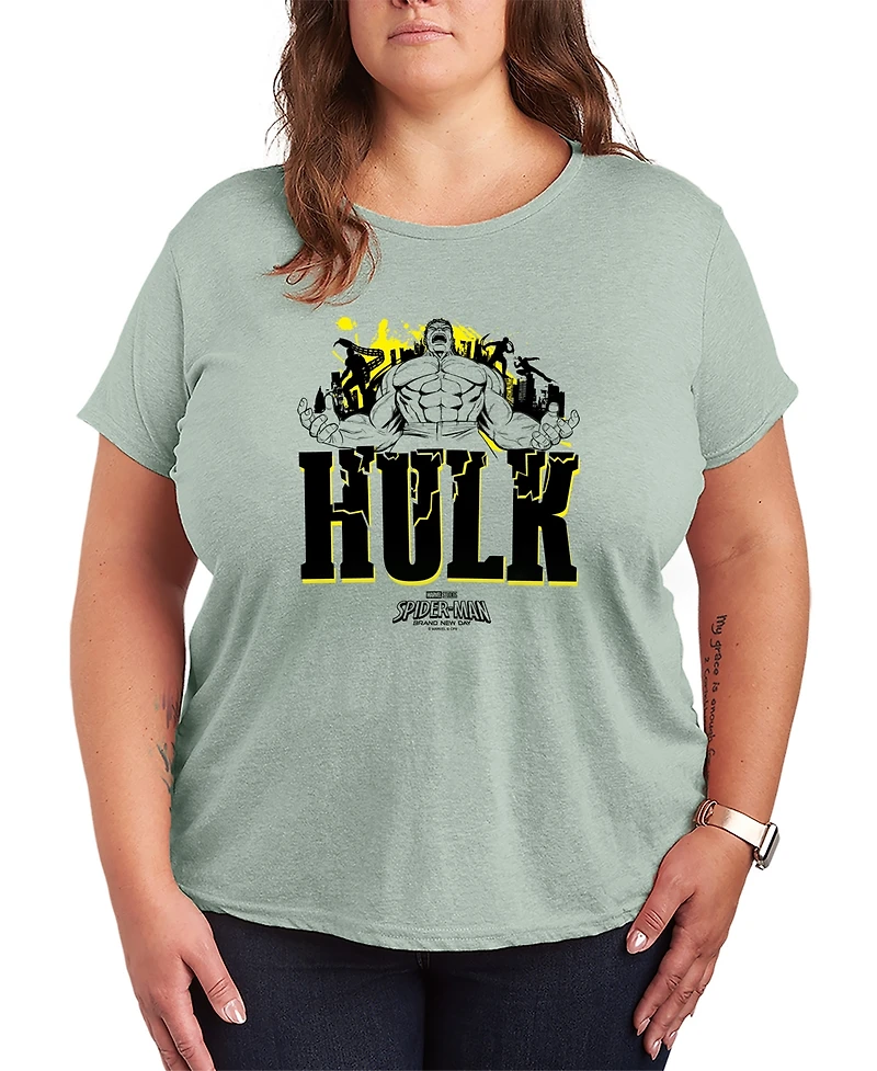 Hybrid Apparel Plus Spider-Man Brand New Day Hulk Graphic T-Shirt