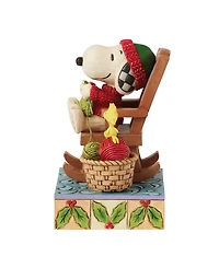 Jim Shore Peanuts Snoopy in Rocking Chair Figurine