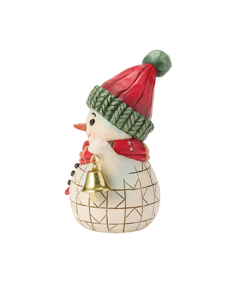 Jim Shore Heartwood Creek Fig Snowman with Bell