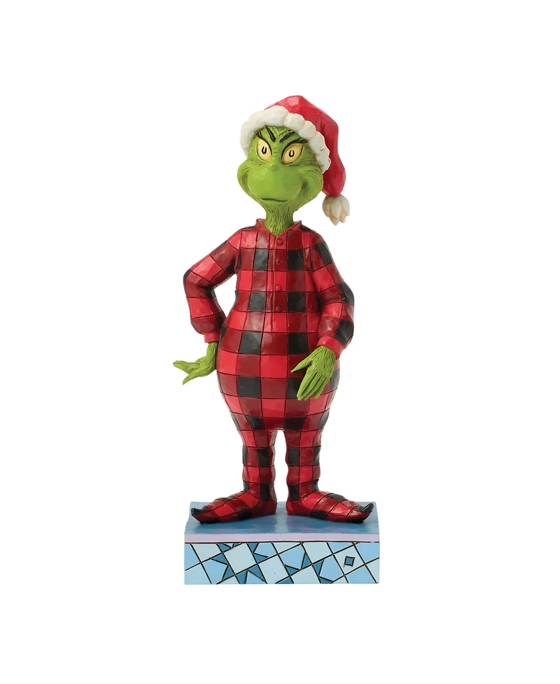 Jim Shore Grinch Fig Grinch Wearing Pajamas