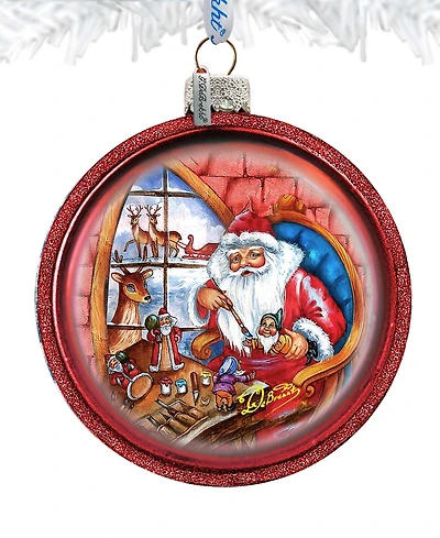 G.DeBrekht Santa Workshop Holiday Ornament