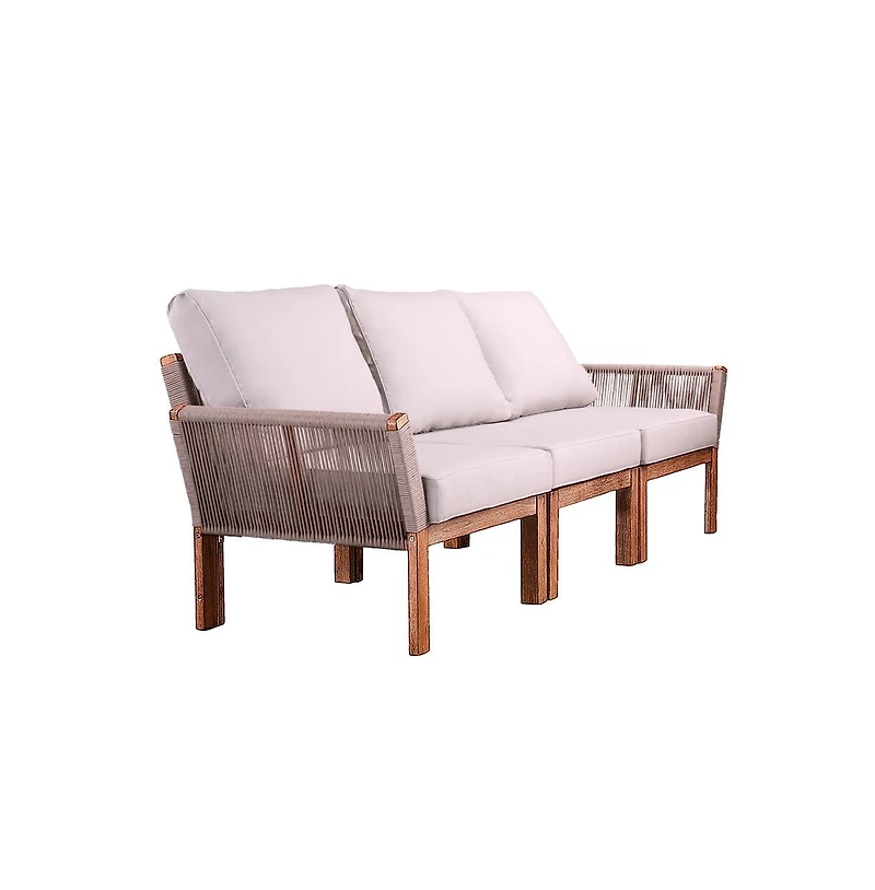 Augusta Home Brendina Outdoor 3-Seater Sofa