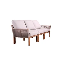 Augusta Home Brendina Outdoor 3-Seater Sofa