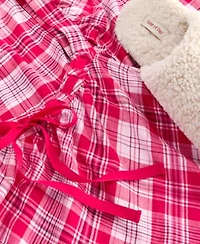 State Of Day Womens Flannel Chemise Boxed Sherpa Slippers Macys Exclusive