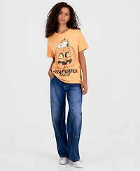 Grayson Threads, The Label Juniors' Snoopy Pumpkin Graphic-Print T-Shirt