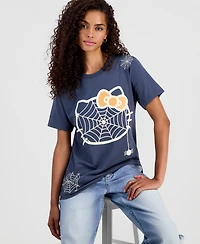 Grayson Threads, The Label Juniors' Hello Kitty Spiderweb Graphic-Print T-Shirt