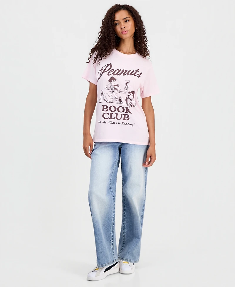 Grayson Threads, The Label Juniors' Peanuts Book Club Graphic-Print T-Shirt