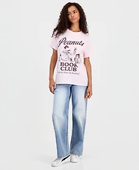 Grayson Threads, The Label Juniors' Peanuts Book Club Graphic-Print T-Shirt