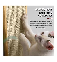 Aronkl Wall Mounted Cat Scratcher Sisal Vertical Board Double Sided Adjustable Height Anti Slip Floor Use