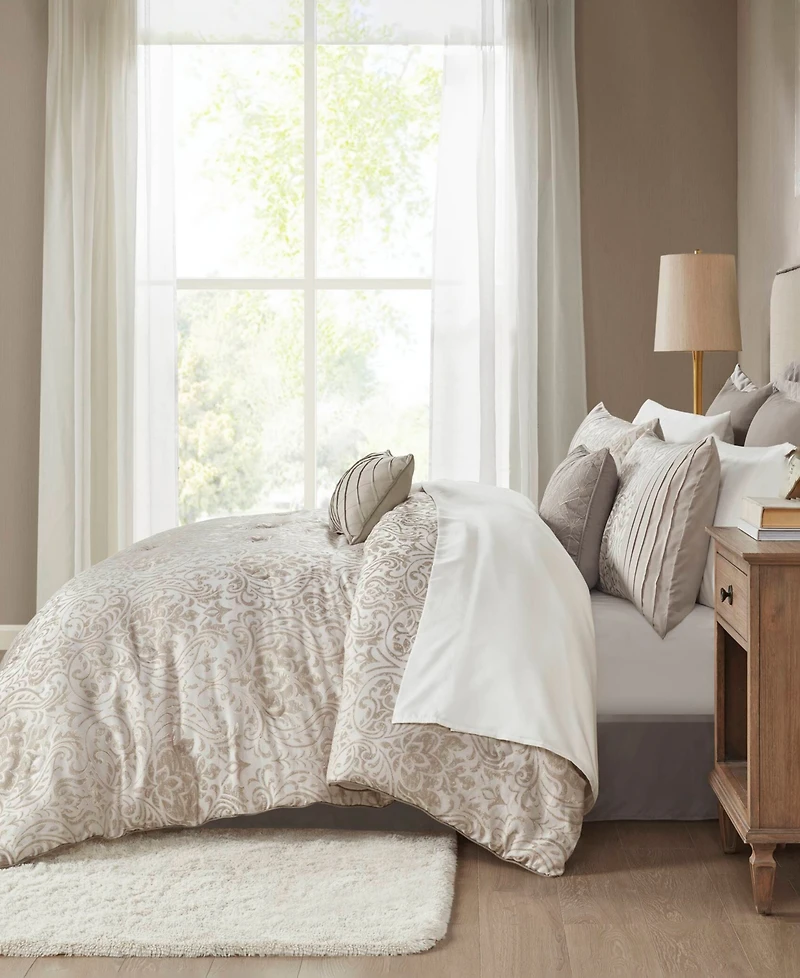Madison Park Emilia Jacquard 12-Pc. Comforter Set, California King