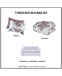 Madison Park Essentials Alice Floral 7-Pc. Comforter Set, California King