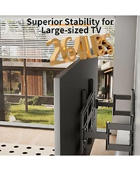 Unho Full Motion Tv Wall Mount for 55-100 Inch Tvs Heavy Duty Articulating TV Bracket Max Vesa 800x600mm 264lbs Capacity