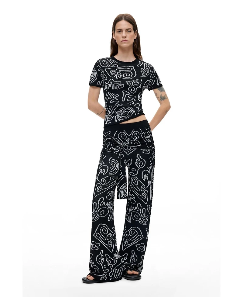Desigual Women's Printed Knit Trousers