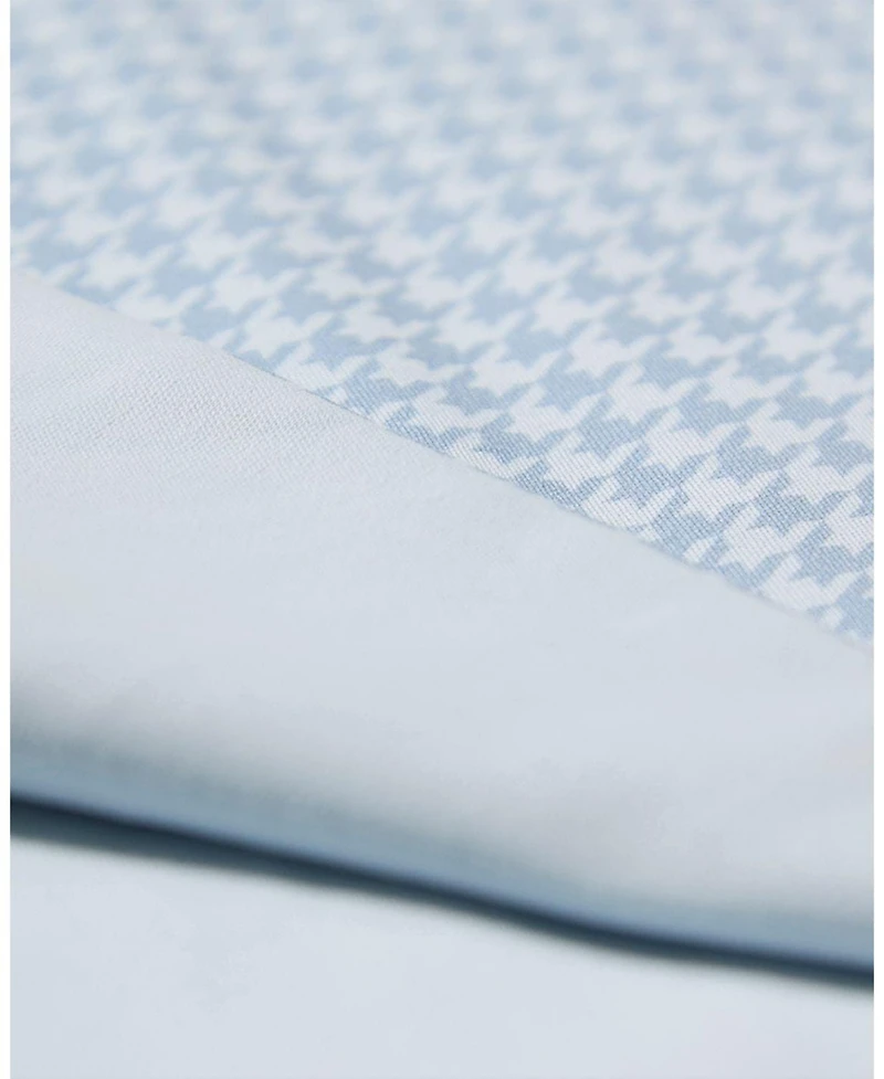MeMoi Baby Boys Houndstooth-Printed Double-Sided 100% Cotton Snuggle Blanket