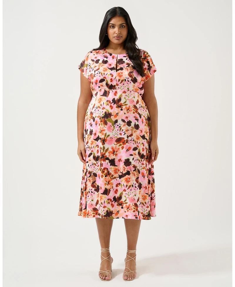Estelle Atreides Floral Midi Dress