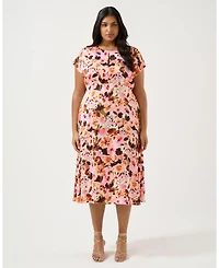 Estelle Atreides Floral Midi Dress