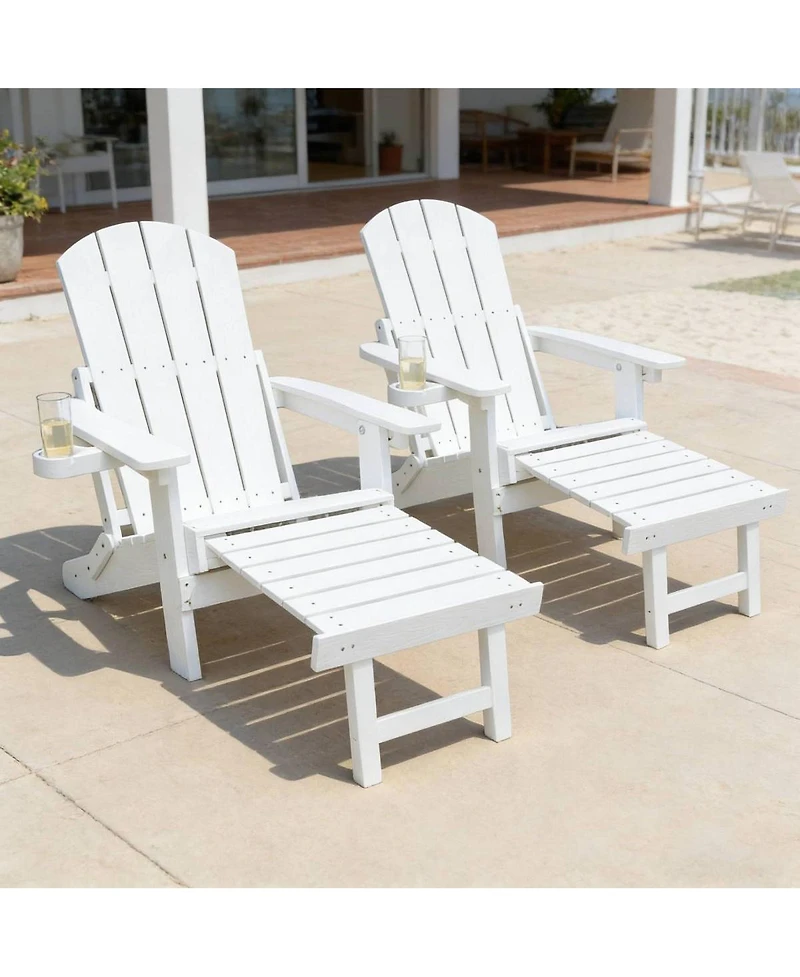 Streamdale Furniture 2-Piece All-Season Outdoor Lounge Chairs for Patio and Garden