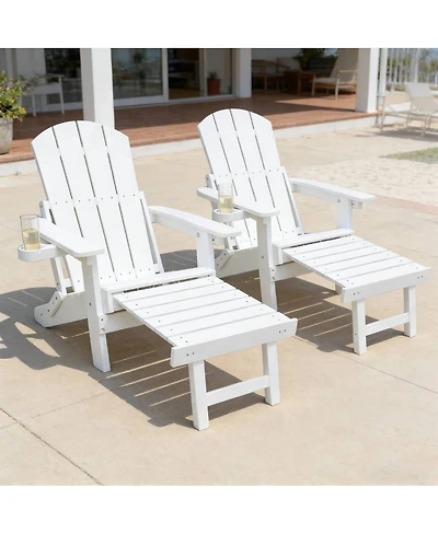 Streamdale Furniture 2-Piece All-Season Outdoor Lounge Chairs for Patio and Garden