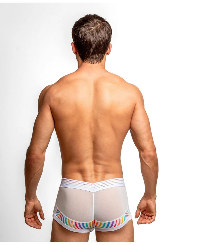 Rounderbum Men's Waveform Pride Anatomic Mini Trunk