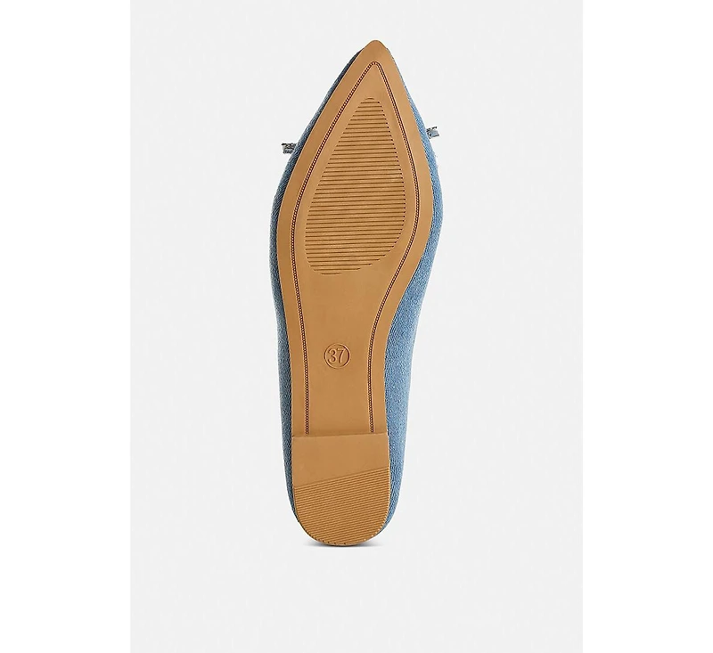 Ellerby embellished bow detail ballet flats