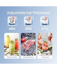 Cowsar 144 lbs/24H Commercial Ice Maker, 29 lbs Ice Storage