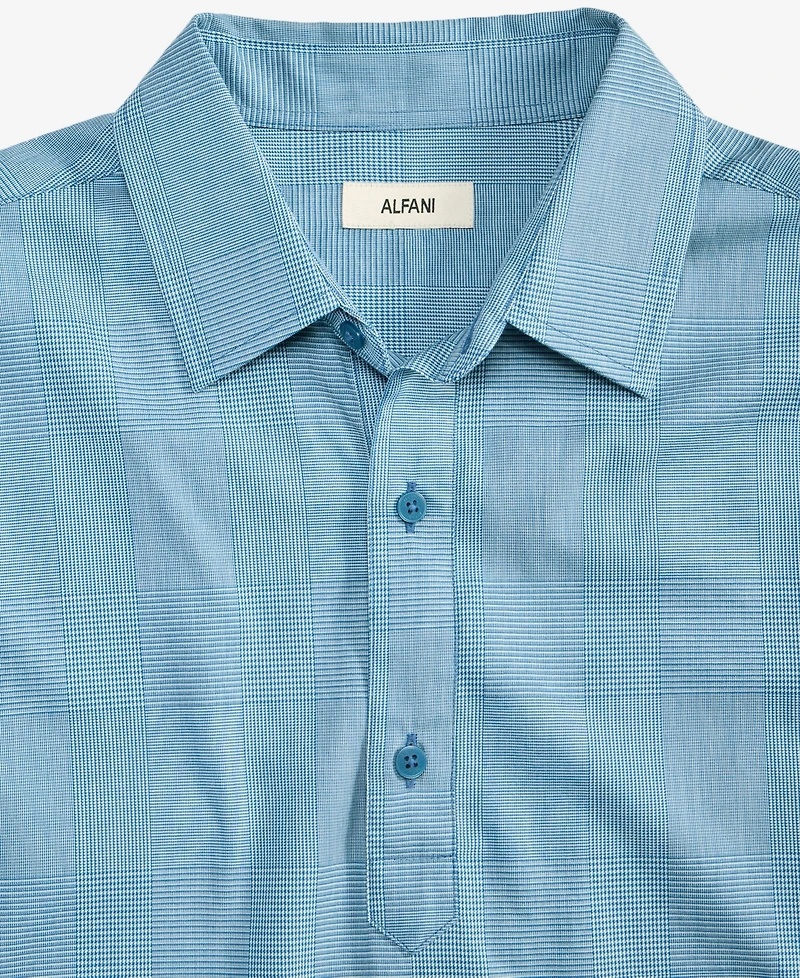 Alfani Men's Long-Sleeve Plaid Shirt, Macy's Exclusive - Shirt Glenn Yd