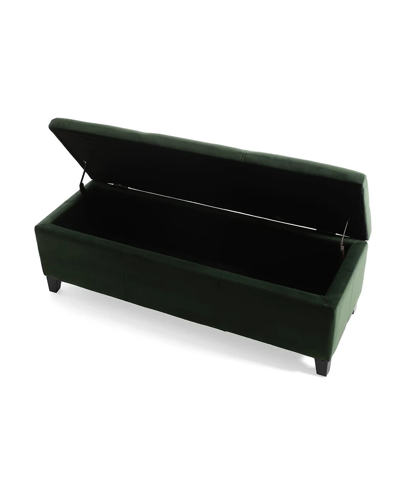 Streamdale Furniture Upholstered Storage Ottoman Bench - 51.25''L