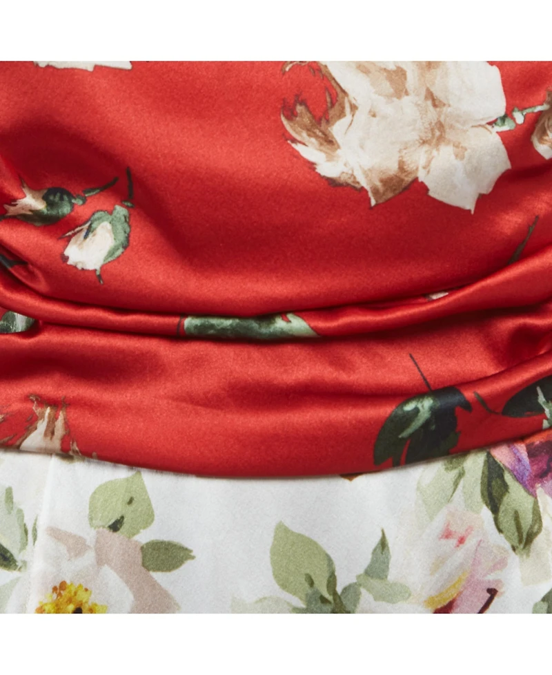 Pre-Owned Dolce & Gabbana Women's Floral Print Silk Sheath Dress