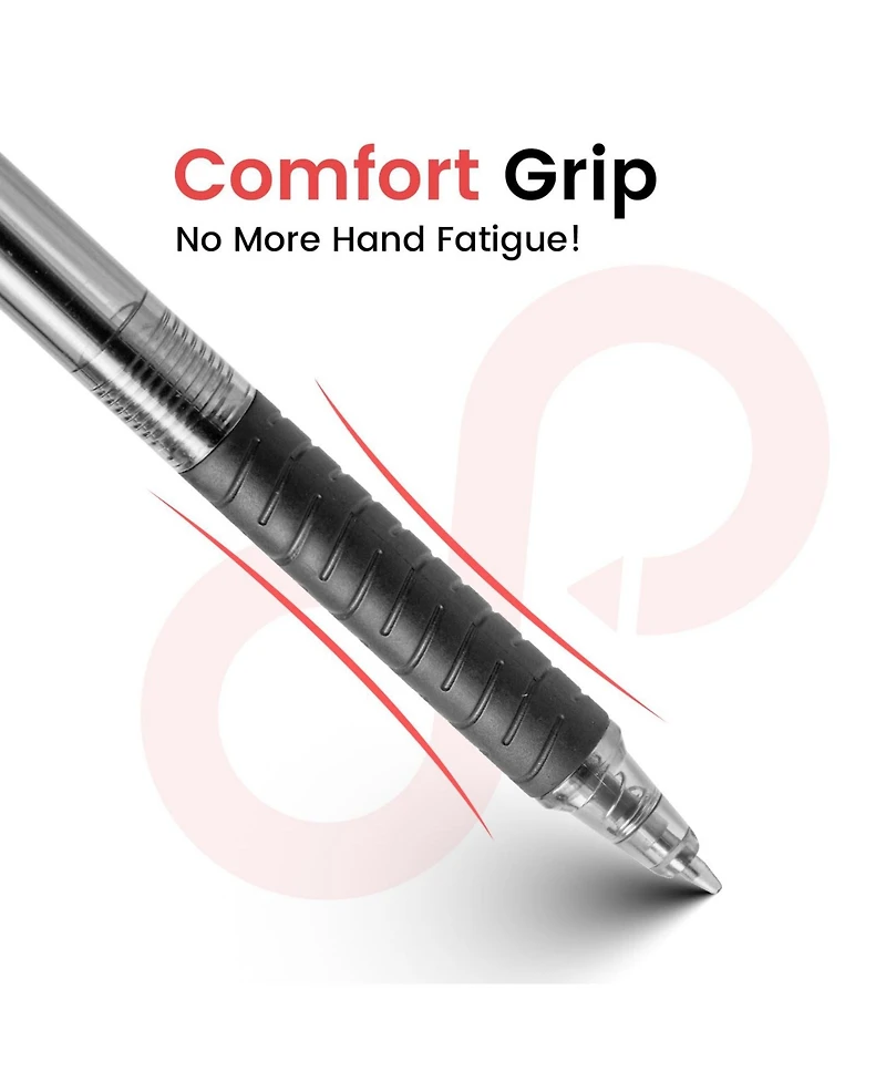 Gnuadz Ballpoint Pens Bulk Soft Grip Retractable Ink