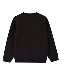 MeMoi Boys (4-12) Knit Pullover Crewneck Sweater with Embossed 3D Crest