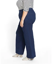 Universal Standard Plus Carrie High Rise Wide Leg Jeans