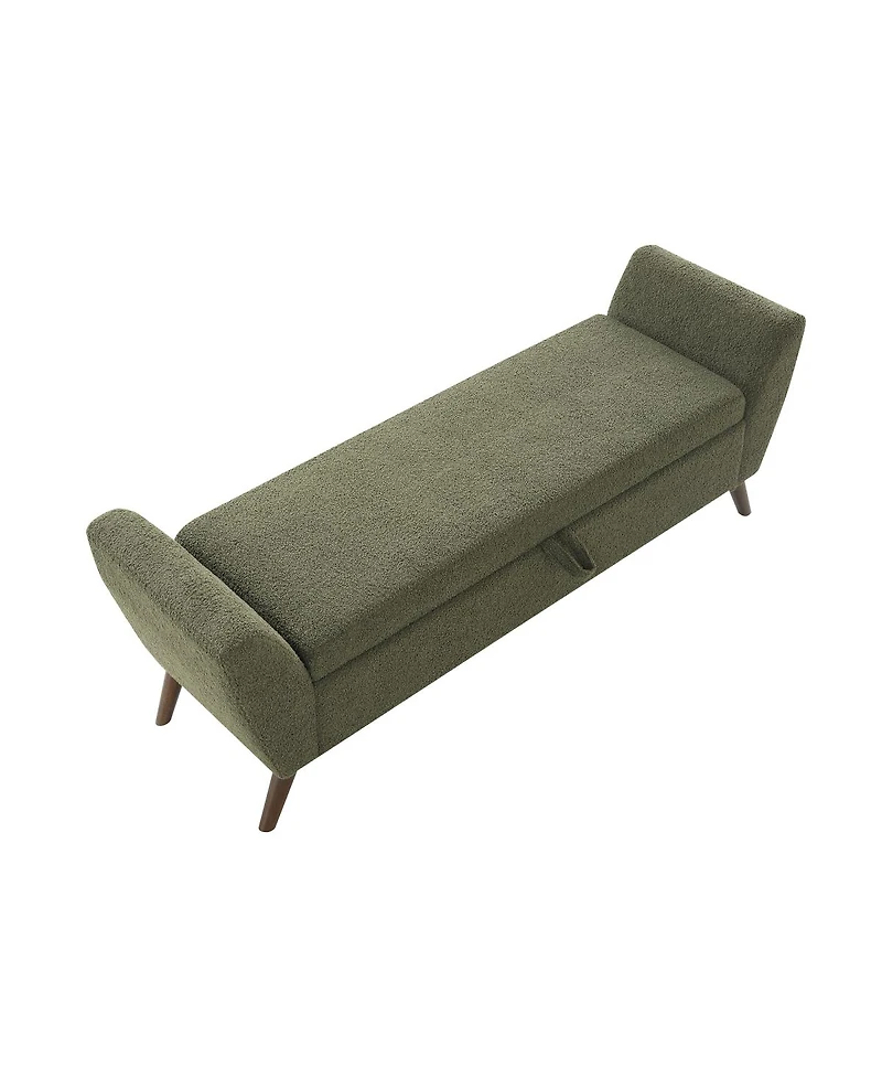 Streamdale Furniture 60" Storage Bench Width Wood Legs