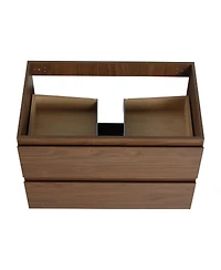 Sillysis Inch Wall Mounted Bathroom Vanity Cabinet with Soft Close Drawers
